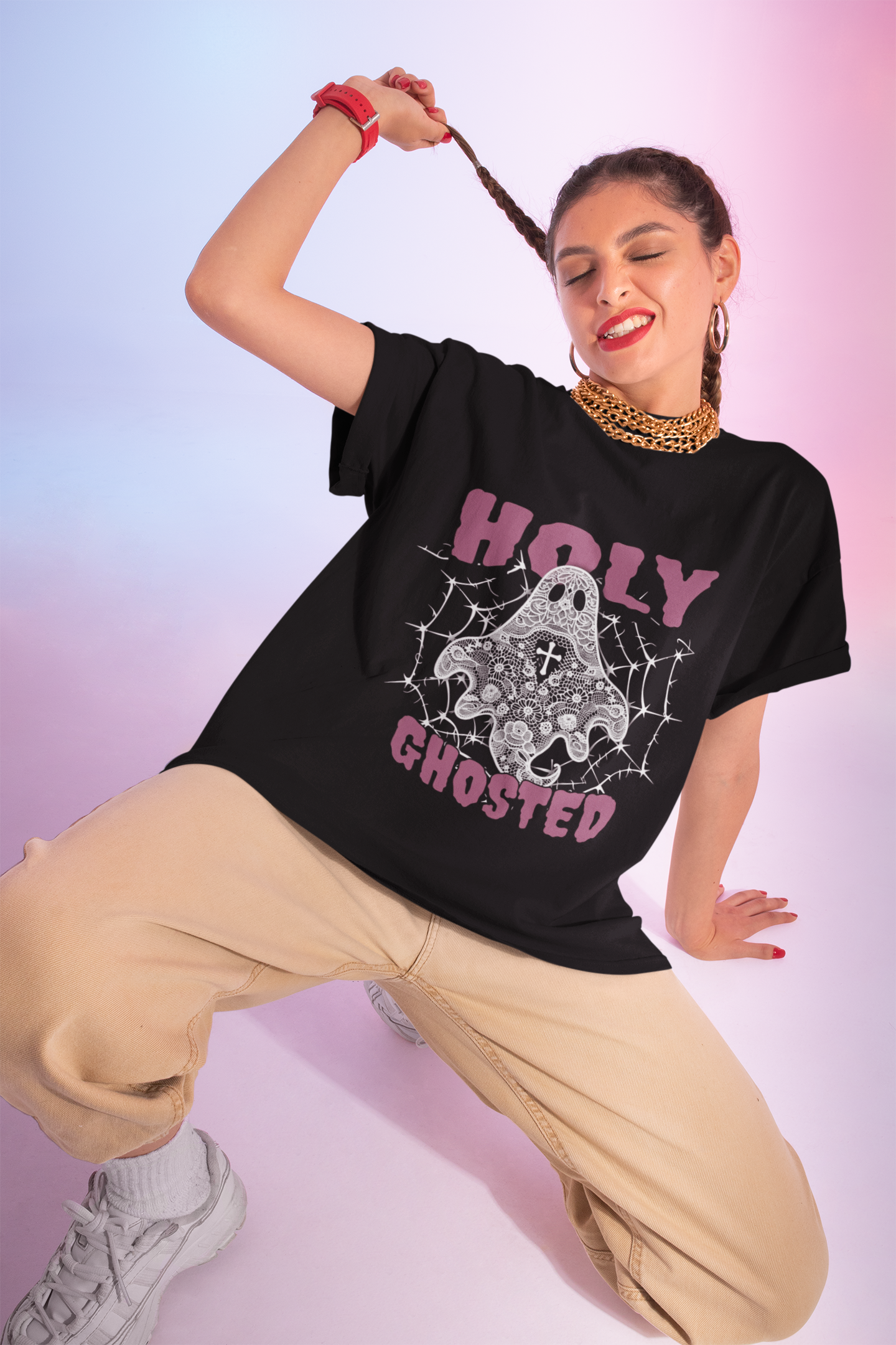 Holy Ghosted Graphic T-Shirt