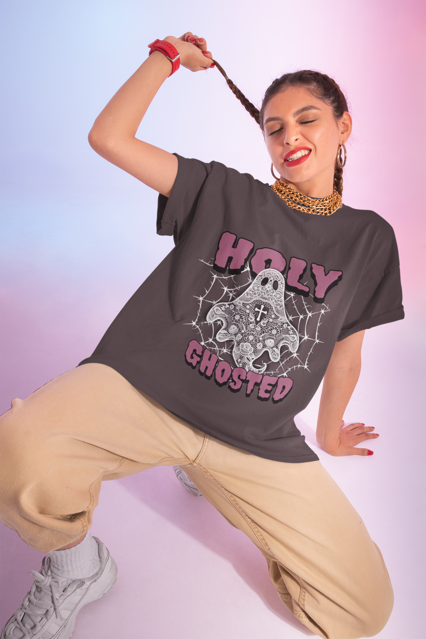 Holy Ghosted Graphic T-Shirt