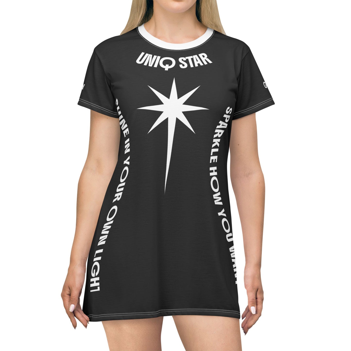 Uniq Star Inspirational T-Shirt Dress,