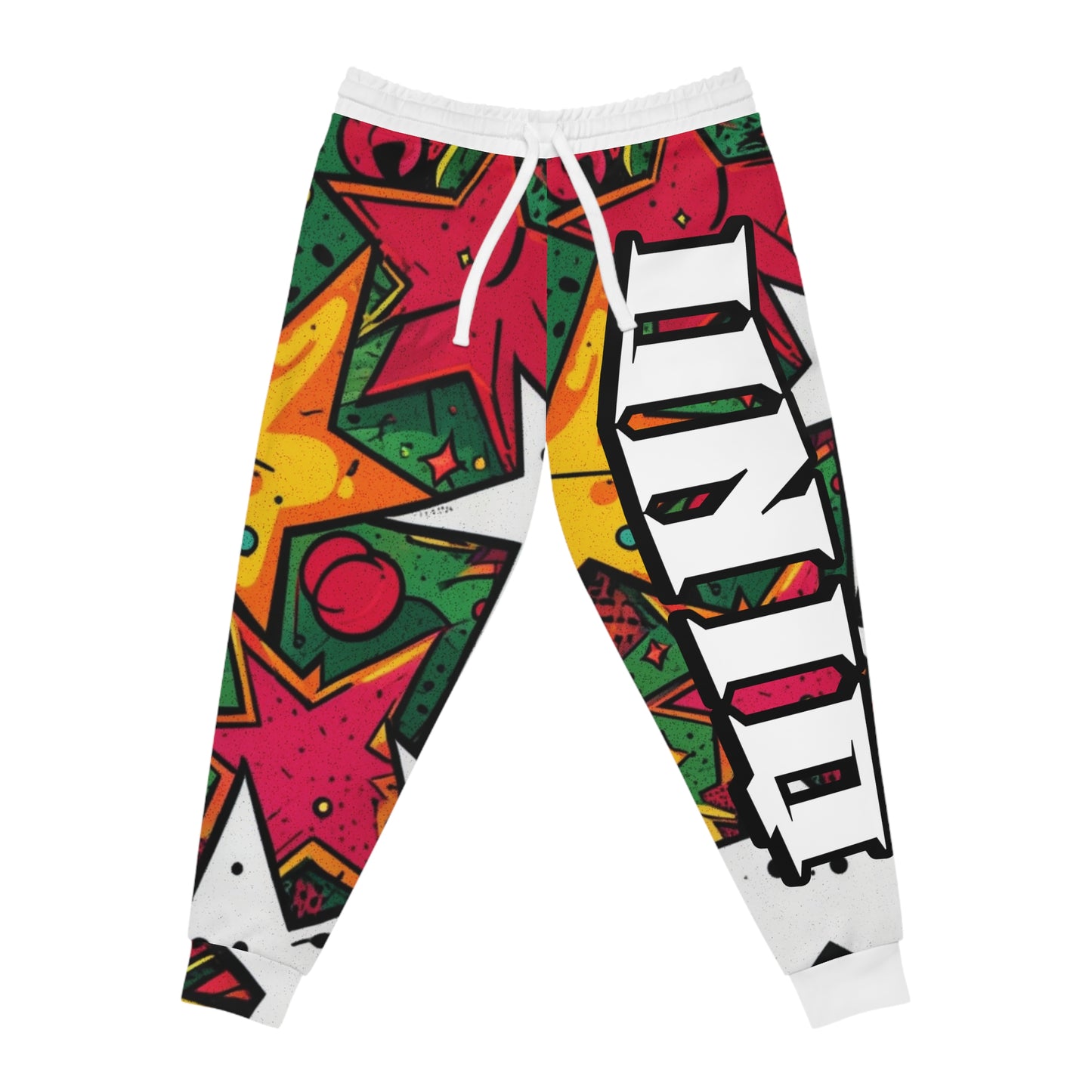 Vibrant Graphic Joggers | Trendy Athletic Pants, Colorful Fashion, Streetwear, Gift for Fitness Lovers, Casual Comfort