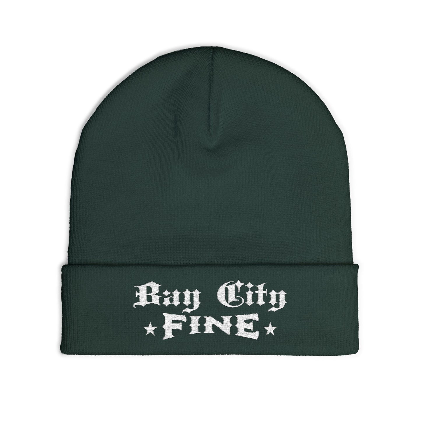 Bay City Fine Embroidered Knit Beanie