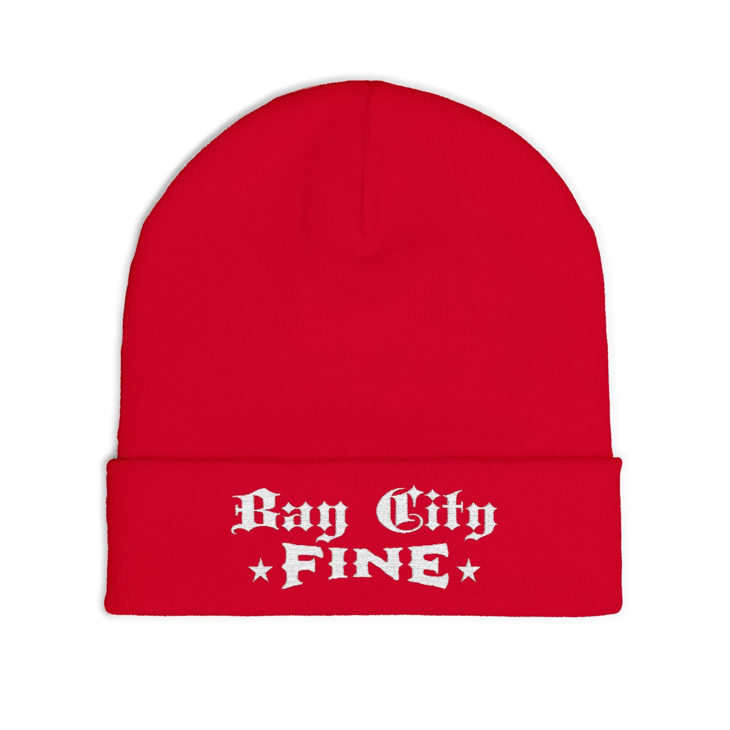 Bay City Fine Embroidered Knit Beanie