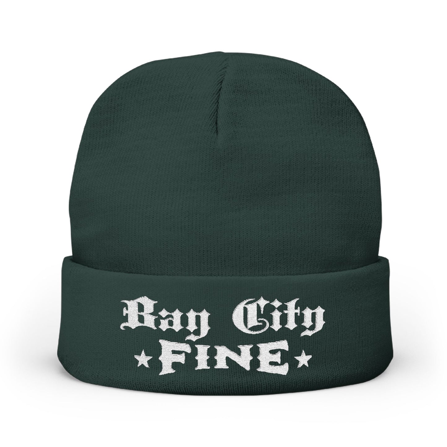 Bay City Fine Embroidered Knit Beanie