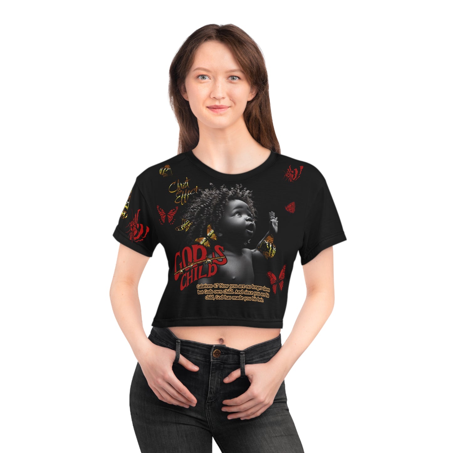 God's Child Crop Top Tee