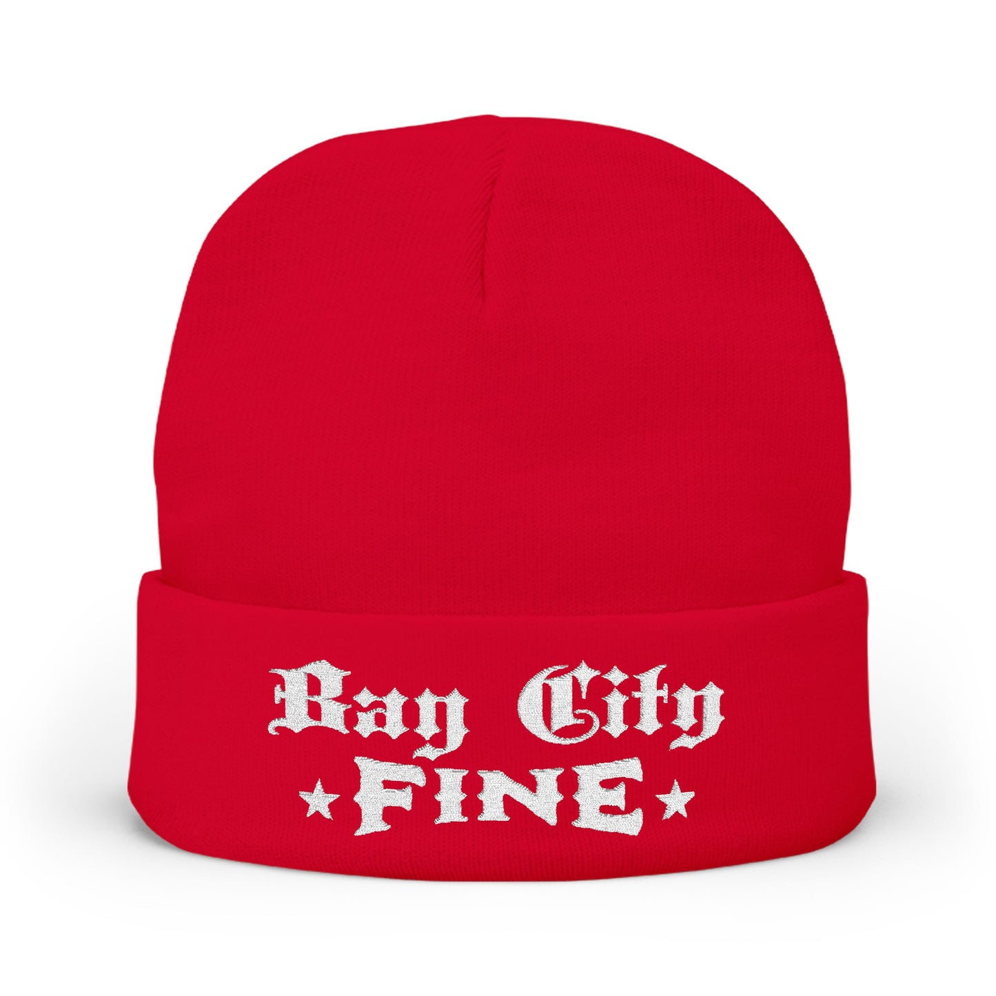 Bay City Fine Embroidered Knit Beanie