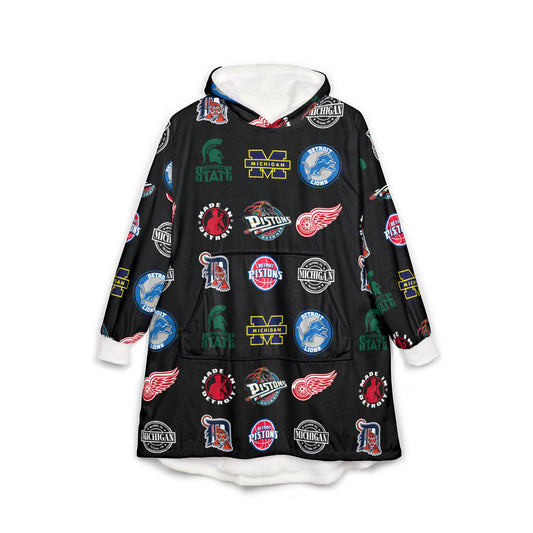 Cozy Sports Michigan Hooded Blanket
