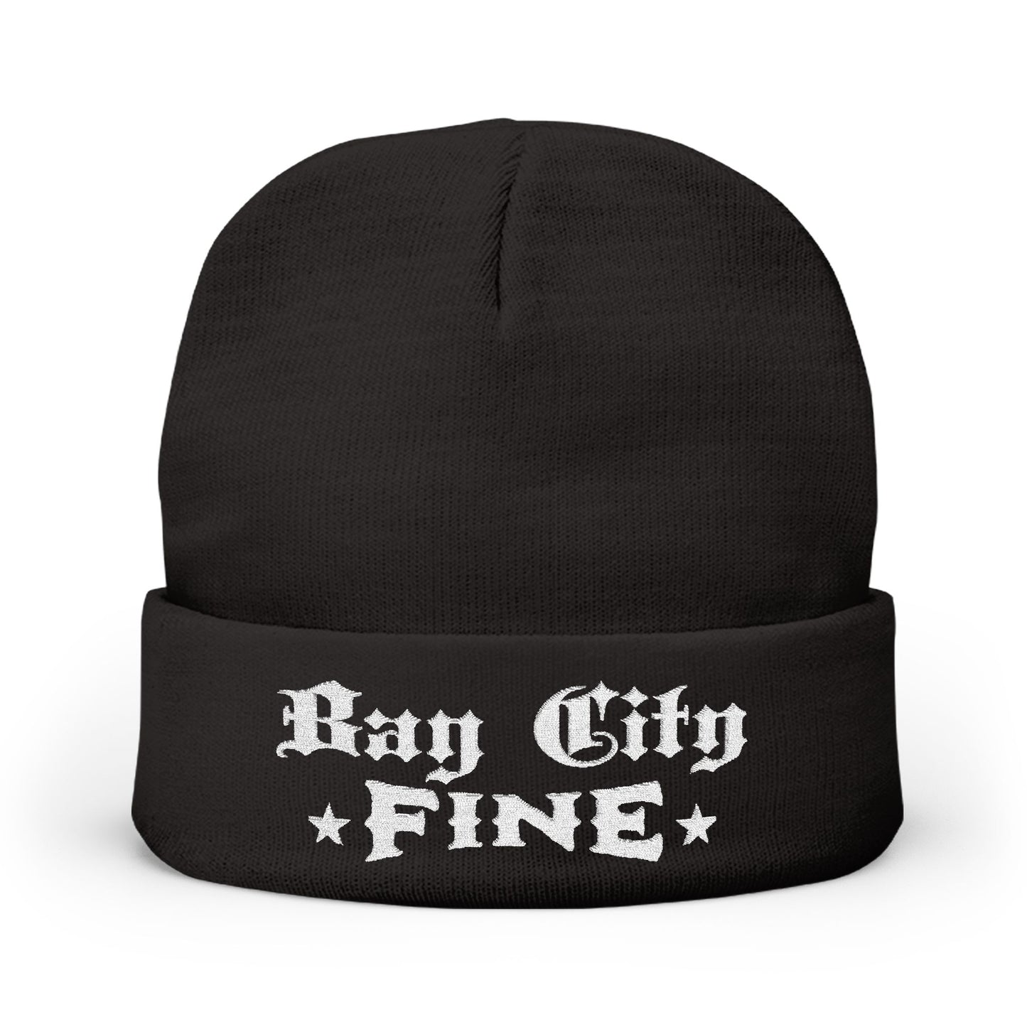 Bay City Fine Embroidered Knit Beanie