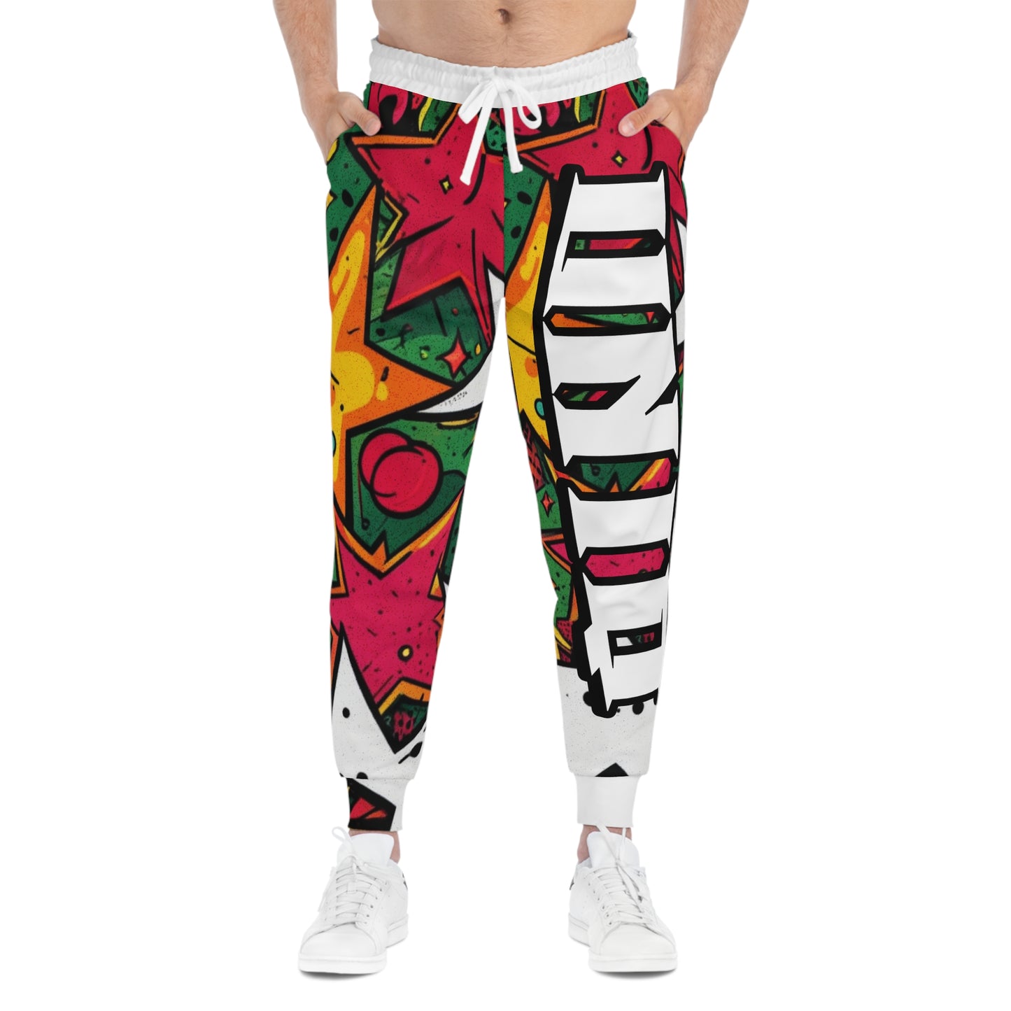 Vibrant Graphic Joggers | Trendy Athletic Pants, Colorful Fashion, Streetwear, Gift for Fitness Lovers, Casual Comfort